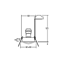 Brumberg Indbygningslampe TIRREL-S firkantet, svingbar, med afstandsstykke GU10 IP20, pulverlakeret, hvid d�mpbar 50W