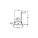 Brumberg Downlight svingbar, firkantet GU10 IP20, rustfrit st�l d�mpbar