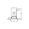 Downlight rund, stiv GU10 IP65