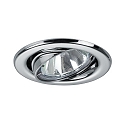 Indbygget spotlys BRONNY GU10 rund, svingbar GU10 IP20, chrom d�mpbar