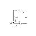 Brumberg Indbygget spotlys BRONNY GU10 rund, svingbar GU10 IP20, chrom mat d�mpbar