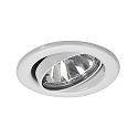 Indbygget spotlys BRONNY GU10 rund, svingbar GU10 IP20, hvid d�mpbar