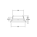 Recessed outdoor downlight STEAM for MR16 LED modules, IP65, round, V4A, max. 14W, white