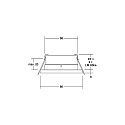 Brumberg Indbygningslampe STEAM-R rund, direkte IP65, sort d�mpbar