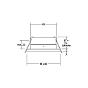 Brumberg Recessed downlight STEAM for MR16 LED modules, V4A, IP54, square, max. 14W, excl. driver, white