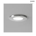 Brumberg recessed luminaire STEAM-R round, direct IP65, black dimmable