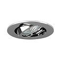 Brumberg Indbygningslampe TIRREL-R rund, svingbar, omskiftelig IP20, chrom  6W 680lm 3000K 38� 38� CRI >80
