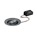 Indbygningslampe TIRREL-R rund, svingbar, omskiftelig IP20, titan  6W 680lm 3000K 38� 38� CRI >80