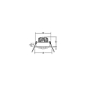 Brumberg recessed luminaire TIRREL-R round, swivelling, switchable IP20, black  6W 680lm 3000K 38� 38� CRI >80