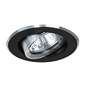 Brumberg Downlight rund, svingbar IP20, aluminium, sort 