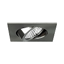 Brumberg Downlight BB05 firkantet, svingbar IP20, nikkel mat 