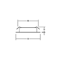 Brumberg Downlight BB17 indbygget version IP20, nikkel mat 