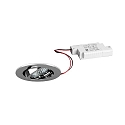 Indbygningslampe TIRREL-R rund, svingbar IP20, chrom d�mpbar 6W 680lm 3000K 38� 38� CRI >80