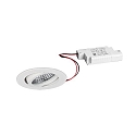 Indbygningslampe TIRREL-R rund, svingbar IP20, hvid d�mpbar 6W 680lm 3000K 38� 38� CRI >80