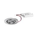 Indbygningslampe TIRREL-R rund, svingbar IP20, aluminium d�mpbar 6W 680lm 3000K 38� 38� CRI >80