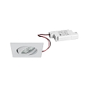 Indbygningslampe TIRREL-S firkantet, svingbar IP20, hvid d�mpbar 6W 680lm 3000K 38� 38� CRI >80