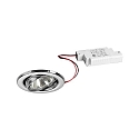 Indbygget spotlys BRONNY LED PHASE-DIM rund, svingbar, inkl. driver, s�t med 1 IP20, chrom poleret d�mpbar