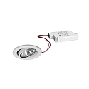Indbygget spotlys BRONNY LED PHASE-DIM rund, svingbar, inkl. driver, s�t med 1 IP20, hvid mat d�mpbar