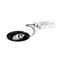 Indbygget spotlys BRONNY LED PHASE-DIM rund, svingbar, inkl. driver, s�t med 1 IP20, sort mat d�mpbar