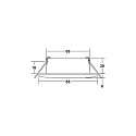 Brumberg Indbygningslampe CHOOOSE rund LED IP44, hvid d�mpbar 5W 510lm 2700-4000K 20-40� 20-40� CRI 80-89