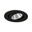 Brumberg Downlight rund, svingbar IP20, sort d�mpbar