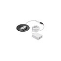 recessed luminaire ABACO ROUND PHASE swivelling, Dim-To-Warm IP44, black matt dimmable 8W 530lm 1800-3000K 36� 36� CRI > 90