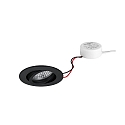 Indbygningslampe TIRREL-R rund, svingbar IP20, sort d�mpbar 6W 680lm 3000K 38� 38� CRI >80