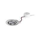 Indbygningslampe TIRREL-R rund, svingbar IP20, aluminium d�mpbar 6W 680lm 3000K 38� 38� CRI >80