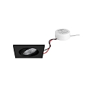 Indbygningslampe TIRREL-S firkantet, svingbar IP20, hvid d�mpbar 6W 680lm 3000K 38� 38� CRI >80