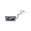 Indbygningslampe TIRREL-S firkantet, svingbar IP20, hvid d�mpbar 6W 680lm 3000K 38� 38� CRI >80