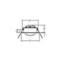 Brumberg Downlight BB09 svingbar, d�mpbar IP20, rustfrit st�l d�mpbar