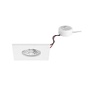 Indbygningslampe IP65, blank, hvid 7W 620lm 3000K 20-40� 20-40� CRI 80-89