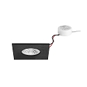 Indbygningslampe IP65, blank, sort 7W 620lm 3000K 20-40� 20-40� CRI 80-89