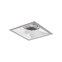 ceiling recessed luminaire APOLLO MAXI square, direct IP20, silver 