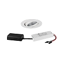 Indbygningslampe IP20, blank, gennemsigtig  6W 680lm 3000K 20-40� 20-40� CRI 80-89