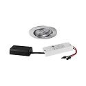 Indbygningslampe IP20, blank, gennemsigtig d�mpbar 6W 680lm 3000K 20-40� 20-40� CRI 80-89