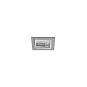 ceiling recessed luminaire APOLLO MICRO square, direct IP20, silver 