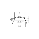 Brumberg h�jttaler SINDEE-S firkantet, svingbar, indbygget version, hvid