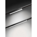 Brumberg Skinne Line�rt lampe PEPA LINEAR 60CM OPAL stiv, DALI styrbar IP20, sort mat d�mpbar