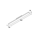 Brumberg 3-faset spot BALI MAXI DA 72�/53� DALI-2 - 88CM drejelig, DALI styrbar, med linseoptik IP20, hvid mat d�mpbar