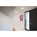 Brumberg wall and ceiling luminaire IDA � 30CM 3 flames E27 IP44, nickel matt dimmable