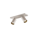 Spotlight bar TAGES 2-flammer, firkantet, lang GU10 IP20, hvid mat d�mpbar