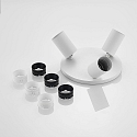 Brumberg Loftlampe TAGES 3-flammer, rund GU10 IP20, hvid mat d�mpbar