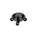 Loftlampe TAGES 3-flammer, rund GU10 IP20, sort mat d�mpbar