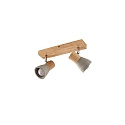 Loftlampe BOLORIA 2-flammer, justerbar E14 IP20, tr� lys d�mpbar