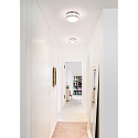 wall and ceiling luminaire EREVAN � 28CM 2 flames E27 IP44, nickel matt dimmable