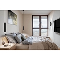 pendant luminaire TOMEK 270MM 1 flame, cylindrical, rigid GU10 IP20, black matt dimmable