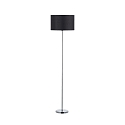 Standerlampe med sk�rm E27, r�d, hvid d�mpbar