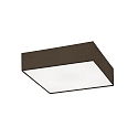 Loftlampe SOFT CUBE 580 firkantet E27 IP20, m�rkebrun d�mpbar
