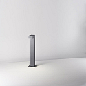 Outdoor LED bollard light, IP65, 230V AC, 60cm, 9W 3000K 210lm, incl. 50cm power cable, structured graphite